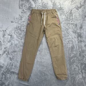 Wowie Joggers Sweatpants Southwestern Men's Size S Khaki Brown